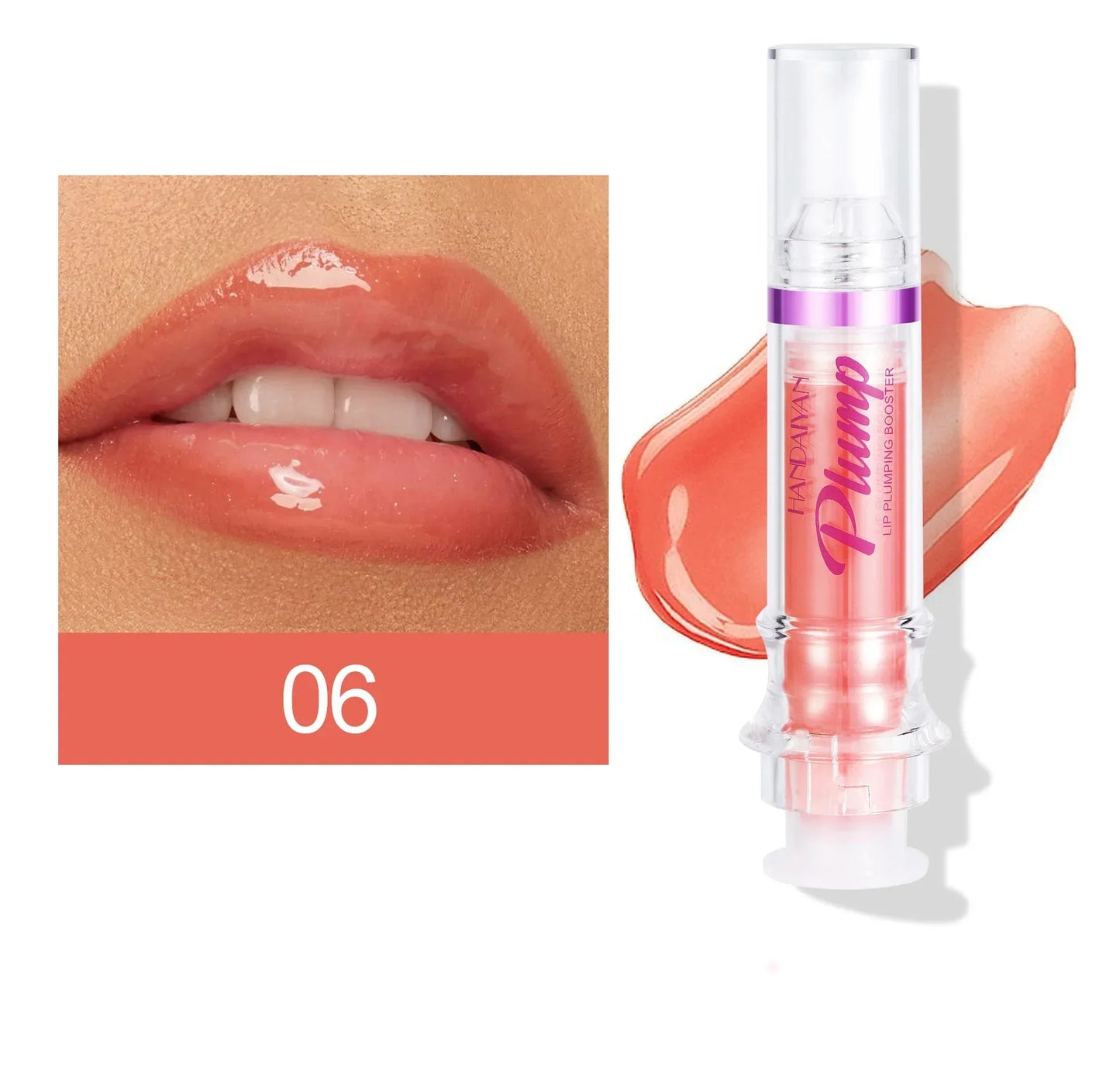 Lip Plumping Booster – Waterproof Liquid Lipstick & Gloss with Moisturizing Oil Glitter Finish