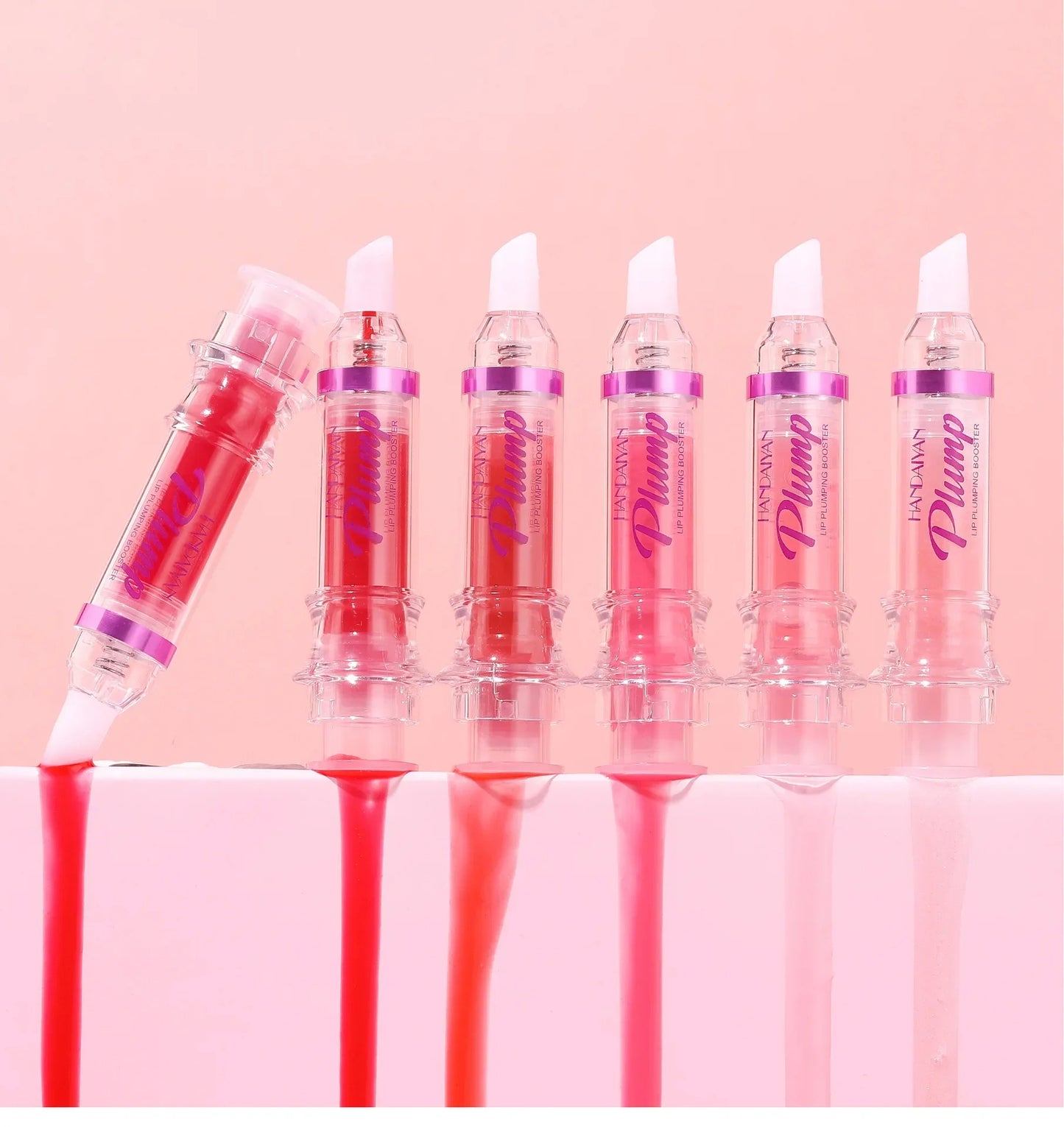 Lip Plumping Booster – Waterproof Liquid Lipstick & Gloss with Moisturizing Oil Glitter Finish
