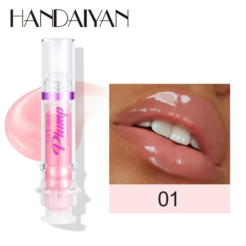 Lip Plumping Booster – Waterproof Liquid Lipstick & Gloss with Moisturizing Oil Glitter Finish