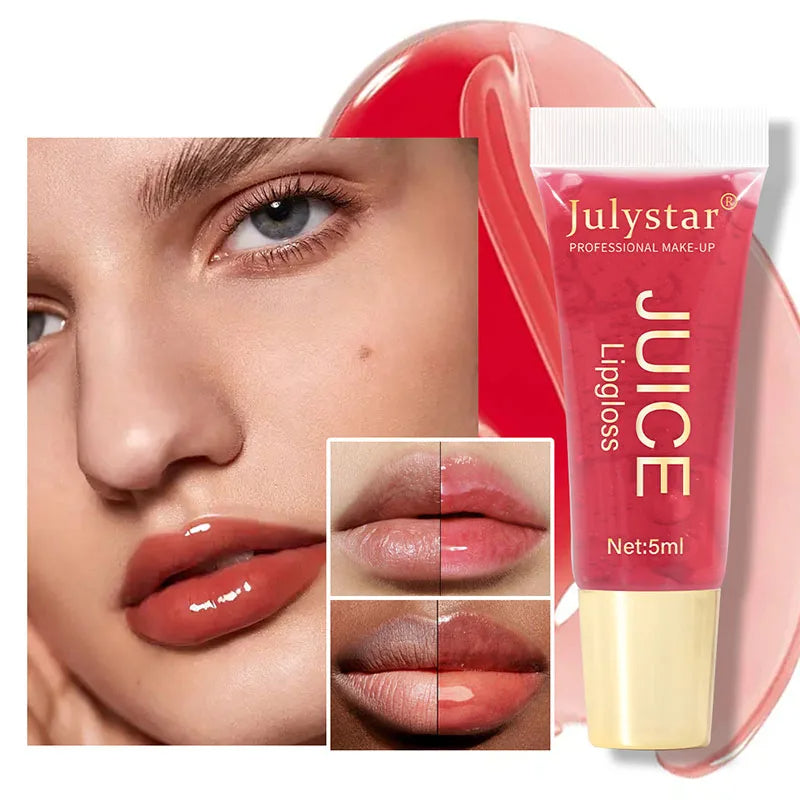 Fruit-Infused Moisturizing Lip Oil – Natural Shine, Long-Lasting Tint & Juicy Gloss Finish