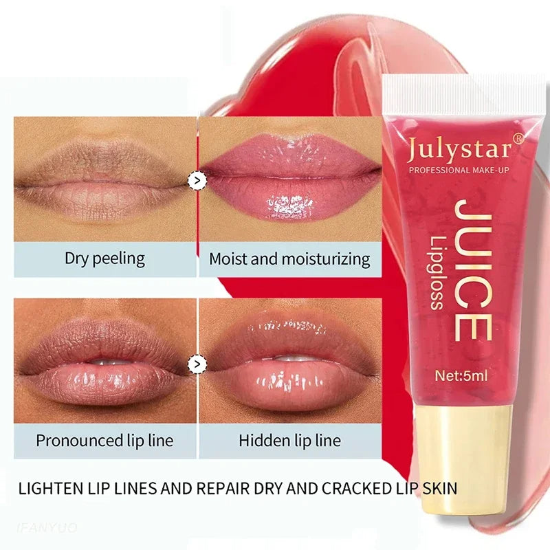 Fruit-Infused Moisturizing Lip Oil – Natural Shine, Long-Lasting Tint & Juicy Gloss Finish