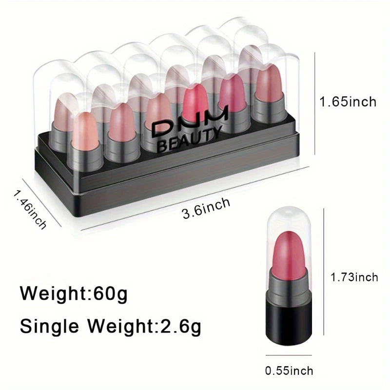 12-Color Eyeshadow Stick Set – Long-Lasting Cream Sticks with Glitter & Matte Finishes in Black, Gray & Mixed Shades