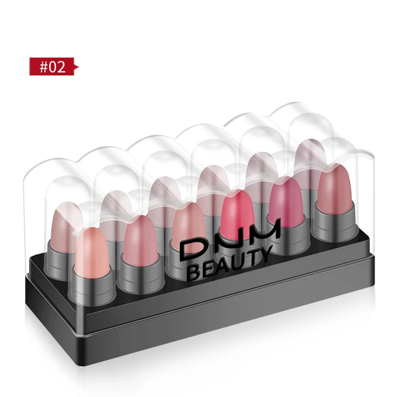 12-Color Eyeshadow Stick Set – Long-Lasting Cream Sticks with Glitter & Matte Finishes in Black, Gray & Mixed Shades