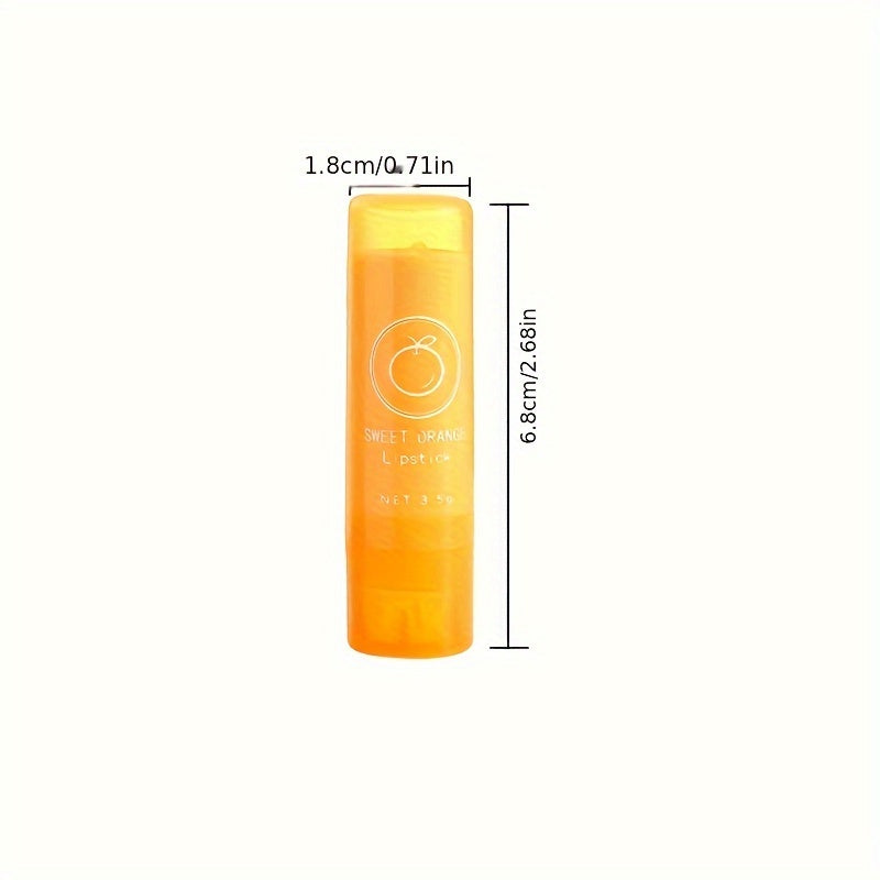 Sweet Orange Vitamin C Color-Changing Lip Balm – Moisturizing, Nourishing & Waterproof with Plant-Based Squalane