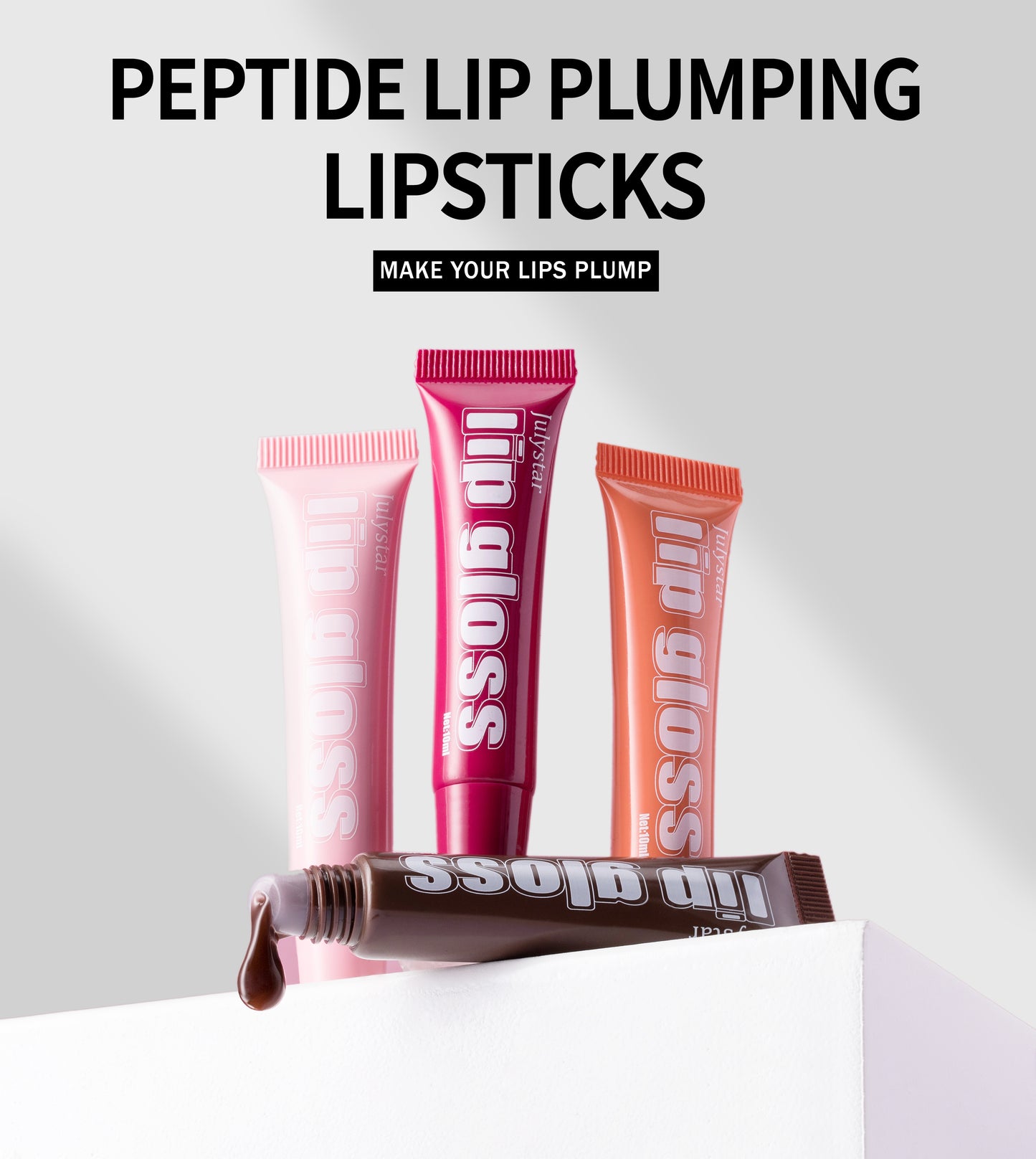 4pcs Lip Gloss Set – 8 Fruity Flavors, Hydrating & Non-Sticky, Long-Lasting Shine for Smooth, Glossy Lips