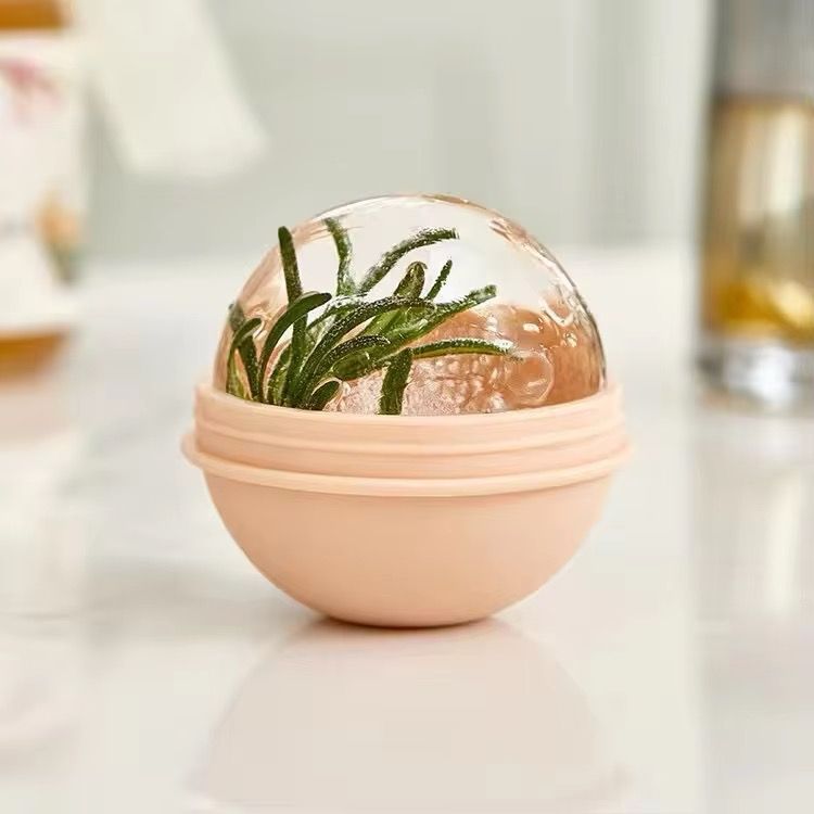 Set of 4 Silicone Ice Ball Molds – 2.5-Inch Round Ice Sphere Molds for Whiskey & Cocktails Reusable Kitchen Bar Accessories