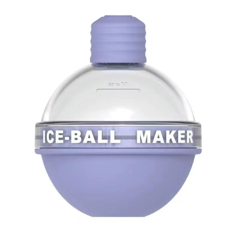 Set of 4 Silicone Ice Ball Molds – 2.5-Inch Round Ice Sphere Molds for Whiskey & Cocktails Reusable Kitchen Bar Accessories