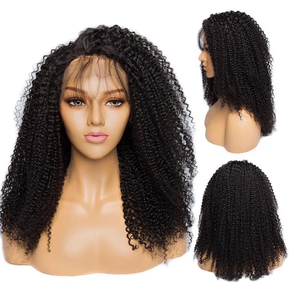 13x4 Afro Kinky Curly Lace Front Human Hair Wigs