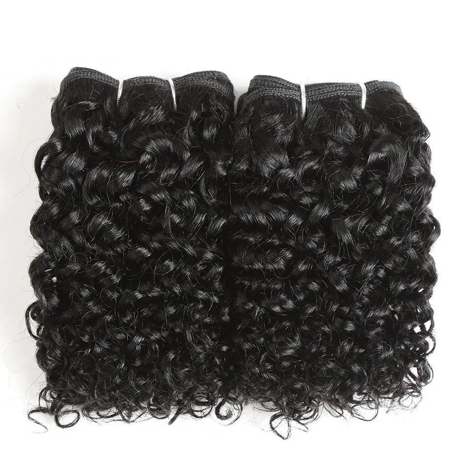Super Double Drawn 12A Grade Jerry Curl BUNDLES with CLOSURES & FRONTA