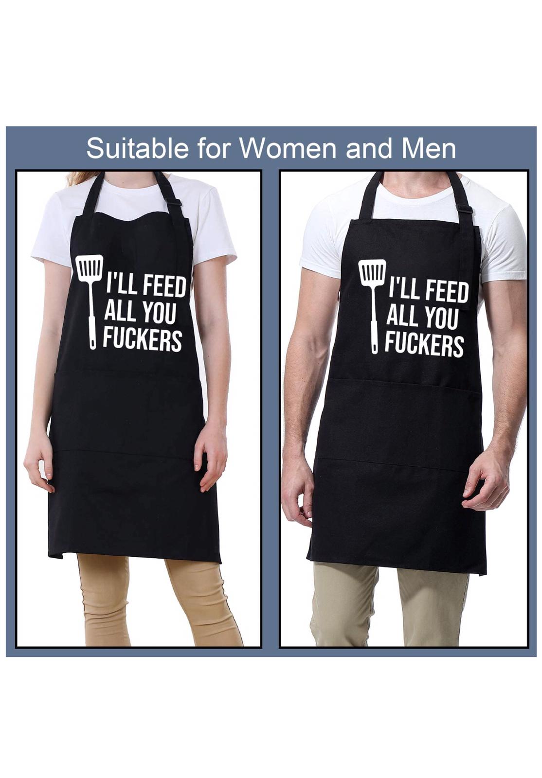Women Men Solid Linens apron kitchen Pocket For home and kitchen Adjus