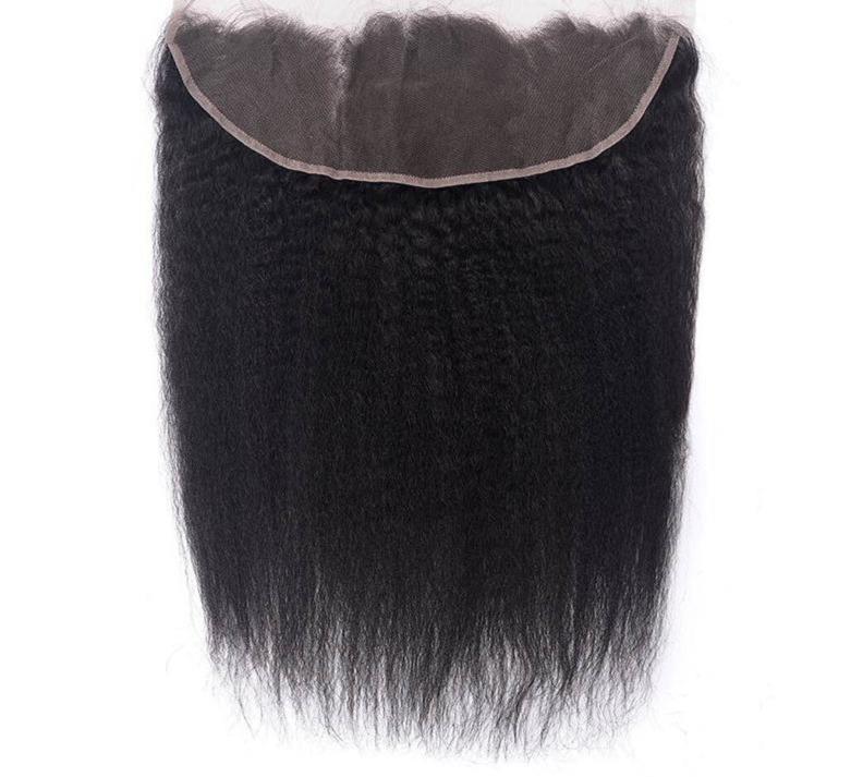 10A Grade 3/4 Kinky Straight Bundles With 4x4 Closures and 13x4 Fronta