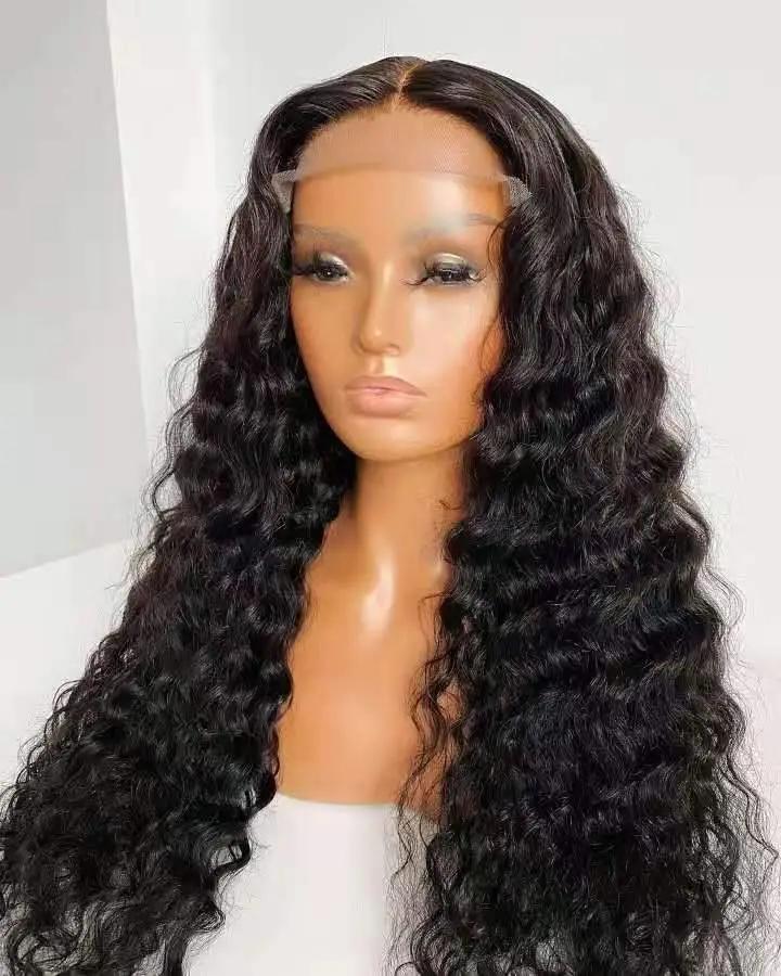 Beumax 4x4 Deep Wave 5x5 Lace Closure wig 6x6 Human Hair Wigs