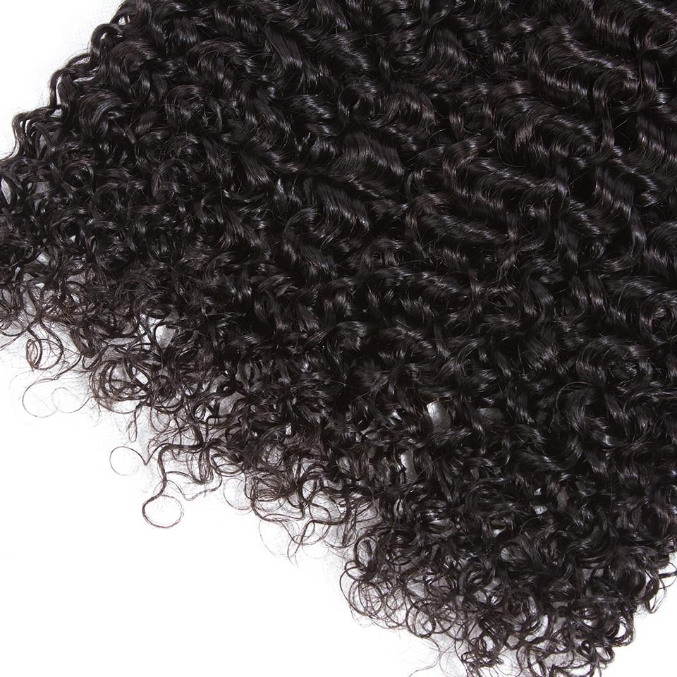 10A Grade 3/4 Kinky Curly Human Hair bundles with 4x4 Closures & 13x4 frontals
