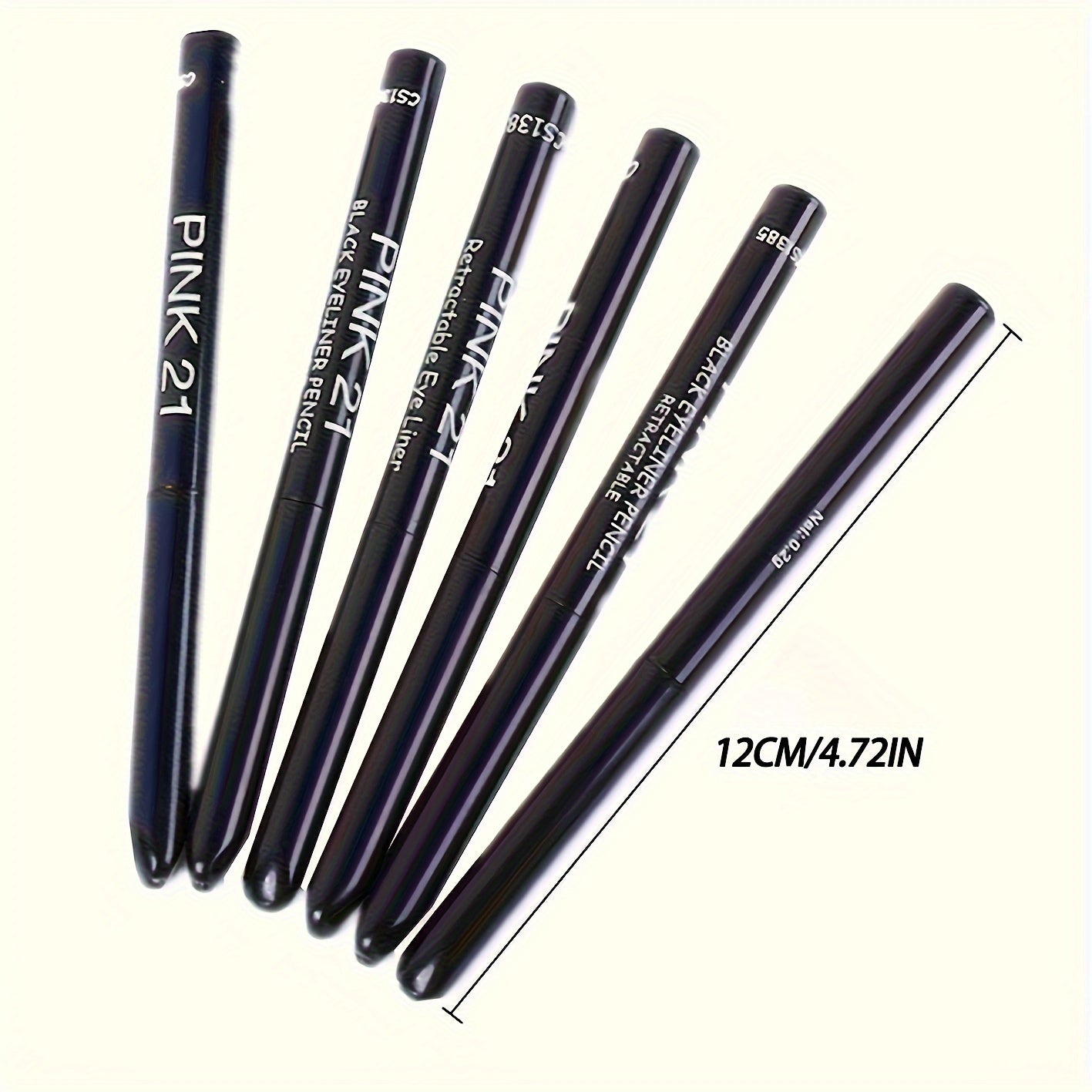 2pcs Waterproof Black Eyeliner Pencil Set – Smudge-Proof, Long-Lasting & Easy for Beginners