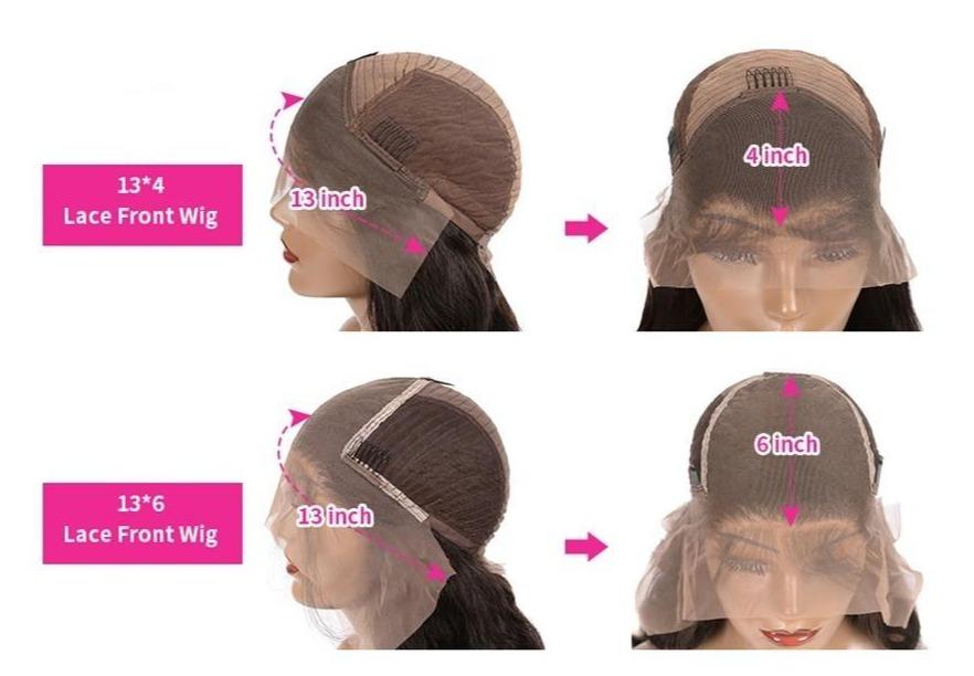 13x4 HD Transparent Lace Frontal Loose Body Wave Human Hair Wigs 180%