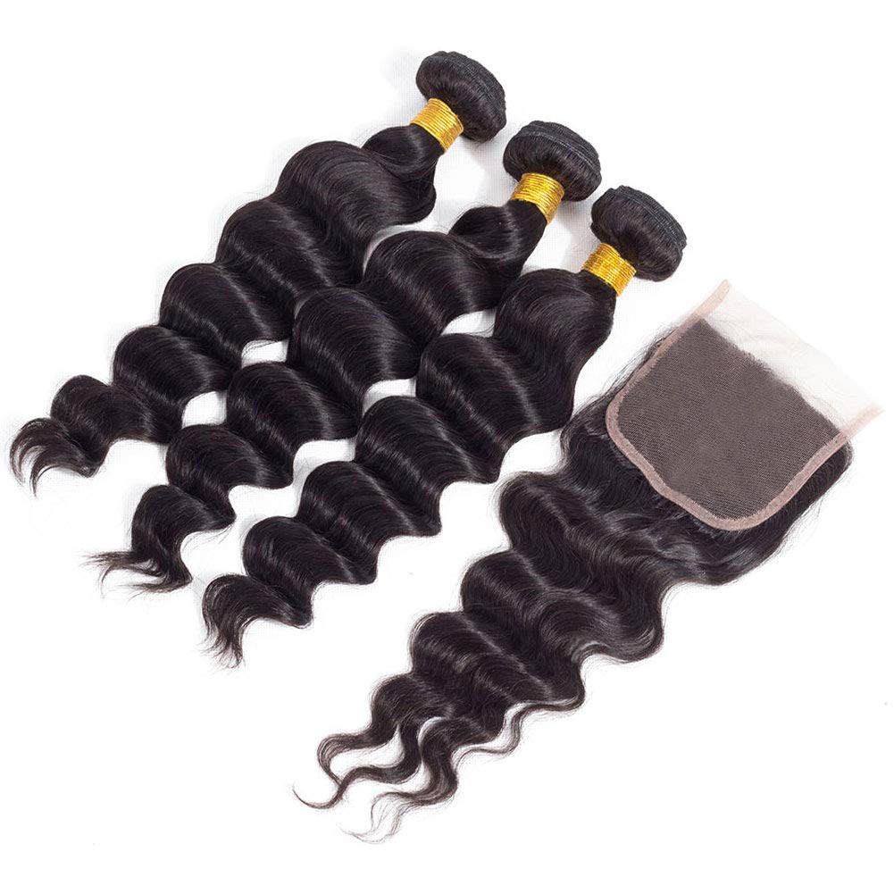 10A Grade 3/4 Loose Body Wave bundles with 4x4 Closures &13x4 Frontal