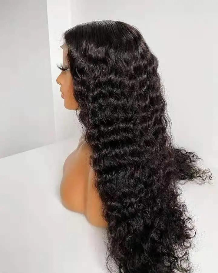 Beumax 4x4 Deep Wave 5x5 Lace Closure wig 6x6 Human Hair Wigs