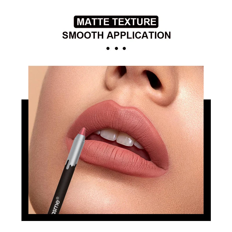 12-Piece Matte Lip Liner Set – Assorted Colors, Long-Lasting Formula, Perfect Gift Set