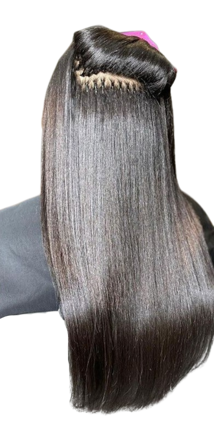 Kinky Straight I Tip Microlinks Braiding Human Hair Extensions 100% Vi