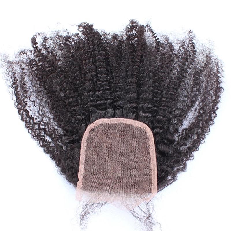 10A Grade 3/4 Bundles Afro Kinky Curly weave with 4X4 Closure and 13x4 frontal
