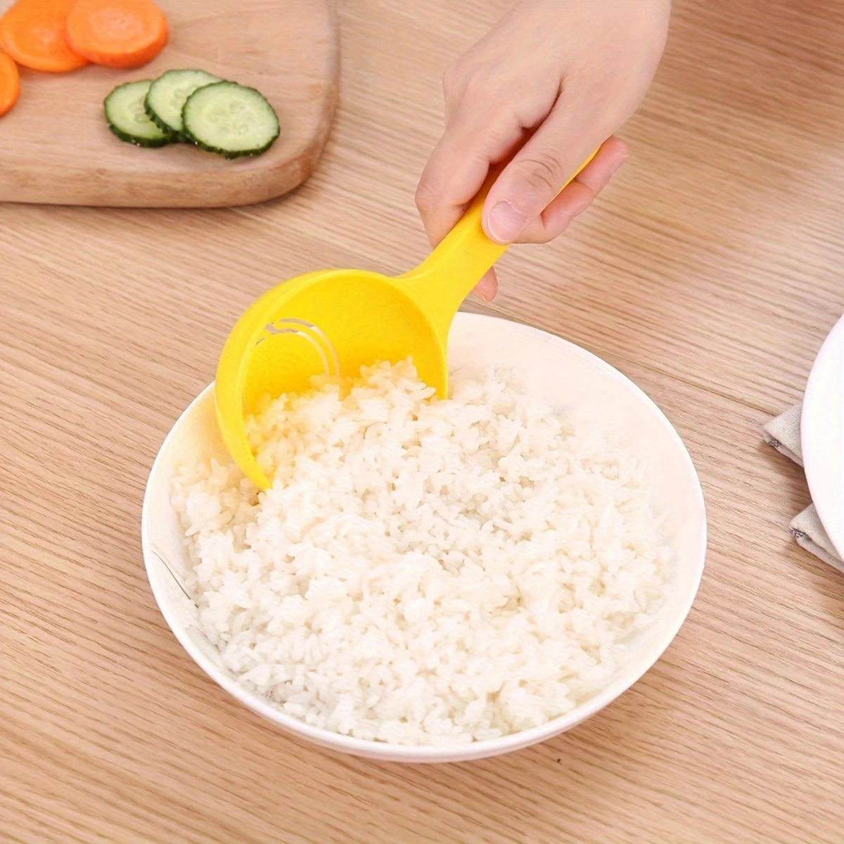 Non-Stick Rice Ball Mold Spoon – DIY Rice Scoop for Shaping Rice Balls & Serving Porridge Essential Kitchen Tool