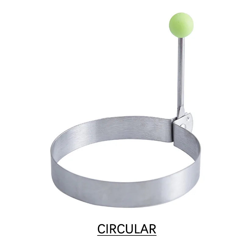 5pcs Stainless Steel Egg Frying Machine Egg Frying Machine Breakfast Baking Model Heart-Shaped Egg Frying Machine Gadge