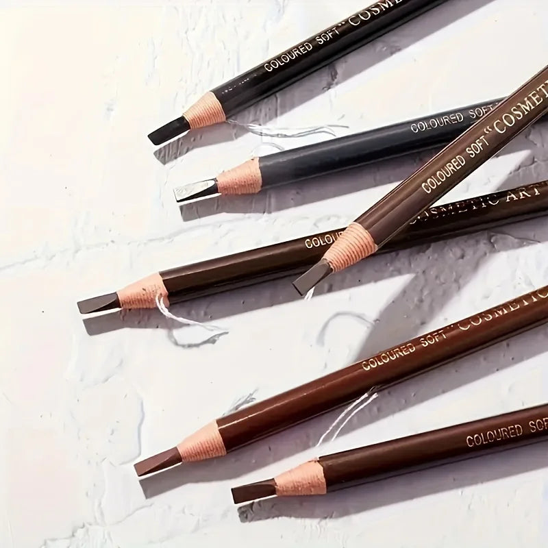 12Pcs Tear-Off Pull Line Eyebrow Pencil – No Sharpening Needed Natural Finish
