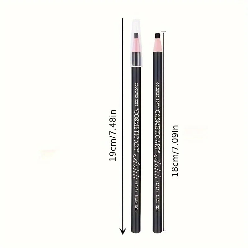 12Pcs Tear-Off Pull Line Eyebrow Pencil – No Sharpening Needed Natural Finish