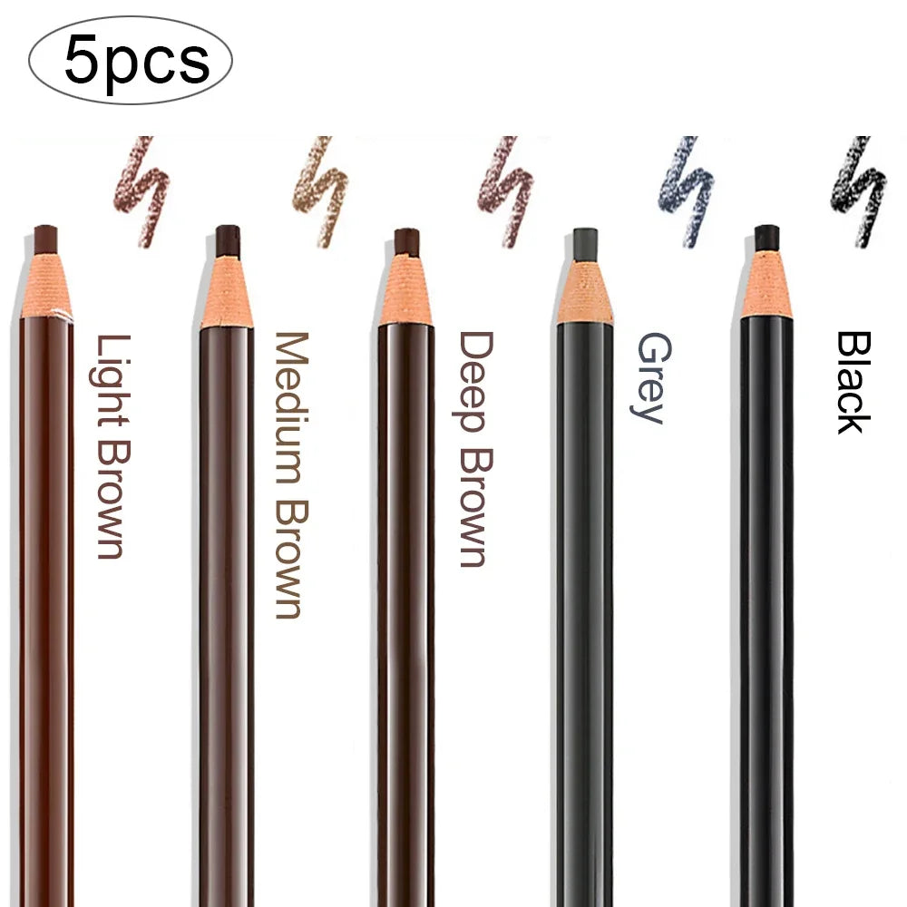 12Pcs Tear-Off Pull Line Eyebrow Pencil – No Sharpening Needed Natural Finish