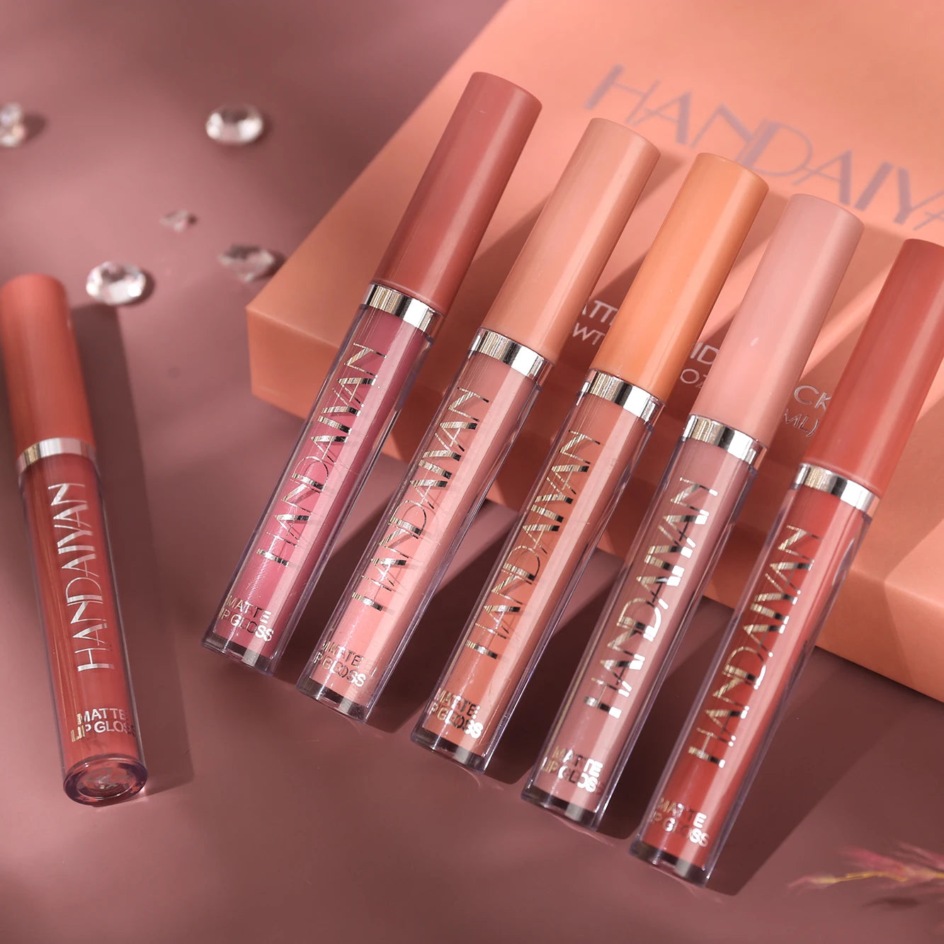 6-Pieces Non-Stick Liquid Lipstick Gift Set – Long-Lasting Matte Lip Gloss – Fade-Resistant, Smooth Finish