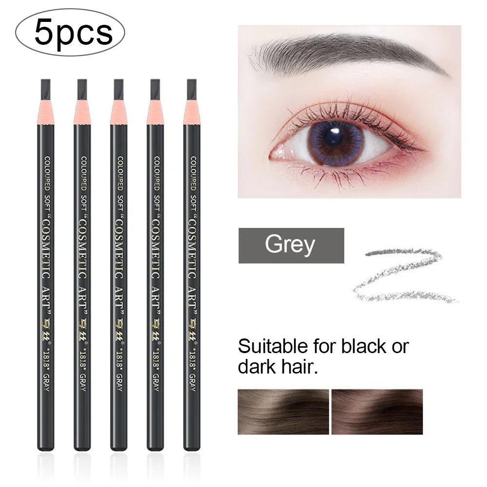12Pcs Tear-Off Pull Line Eyebrow Pencil – No Sharpening Needed Natural Finish