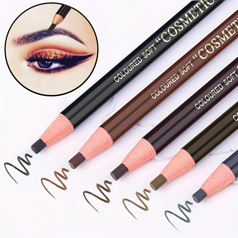 12Pcs Tear-Off Pull Line Eyebrow Pencil – No Sharpening Needed Natural Finish