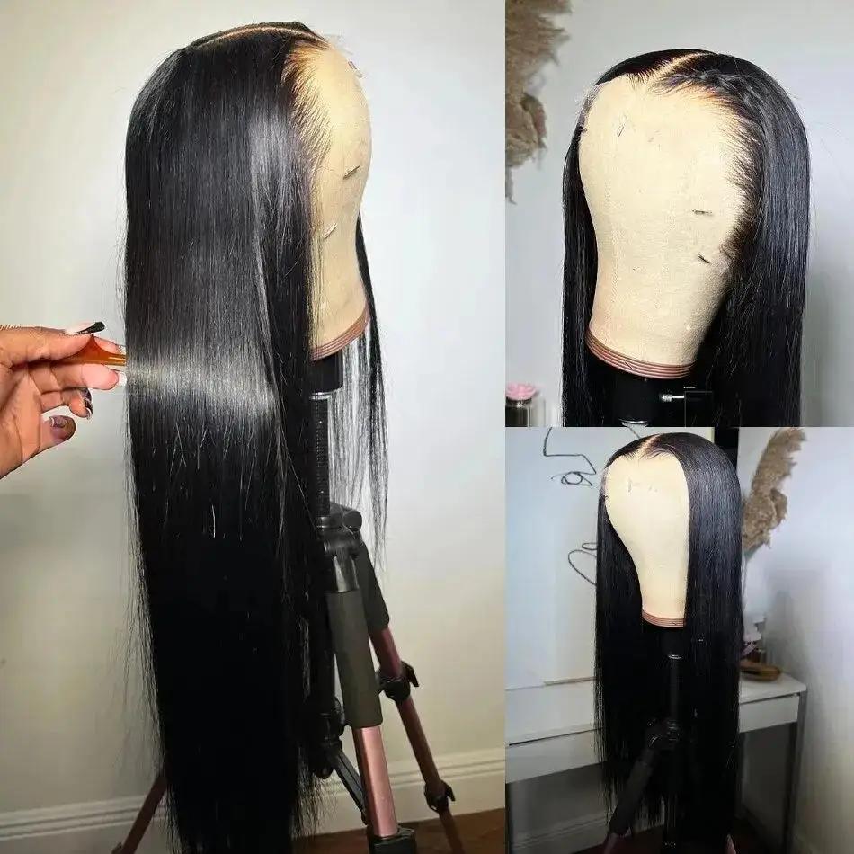 Glueless Wig 250% Straight 13x6 13x4 Lace Front Human Hair Wigs