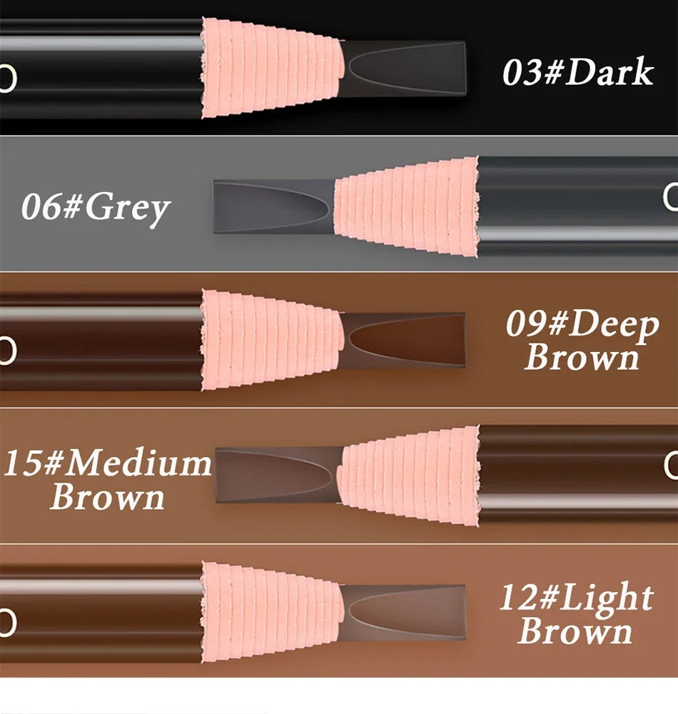 12Pcs Tear-Off Pull Line Eyebrow Pencil – No Sharpening Needed Natural Finish