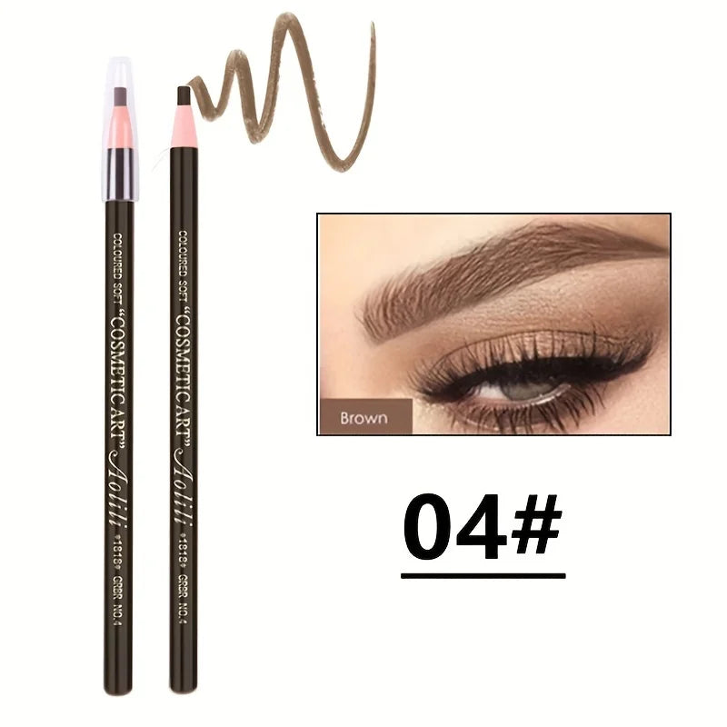 12Pcs Tear-Off Pull Line Eyebrow Pencil – No Sharpening Needed Natural Finish