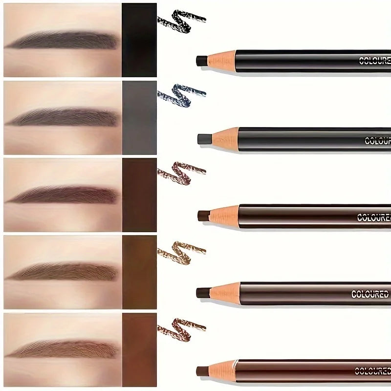 12Pcs Tear-Off Pull Line Eyebrow Pencil – No Sharpening Needed Natural Finish