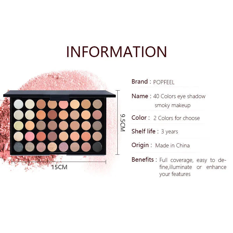 POPFEEL Eye Makeup Starter Kit – Budget-Friendly Beauty Set with Eyeshadow Palette, Eyeliner, Mascara & Brow Pencil – Perfect Gift for Makeup Lovers