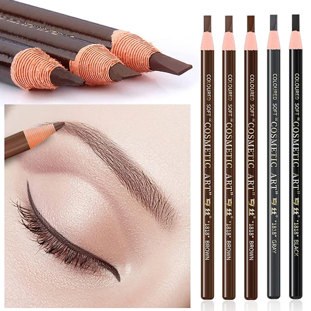 12Pcs Tear-Off Pull Line Eyebrow Pencil – No Sharpening Needed Natural Finish