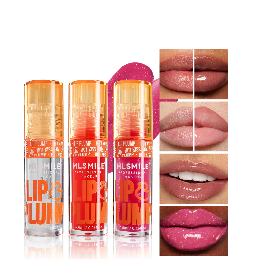 Spicy Lip Plumping Gloss & Oil Set – Moisturizing, Long-Lasting Mirror Shine with Natural Pearl Finish