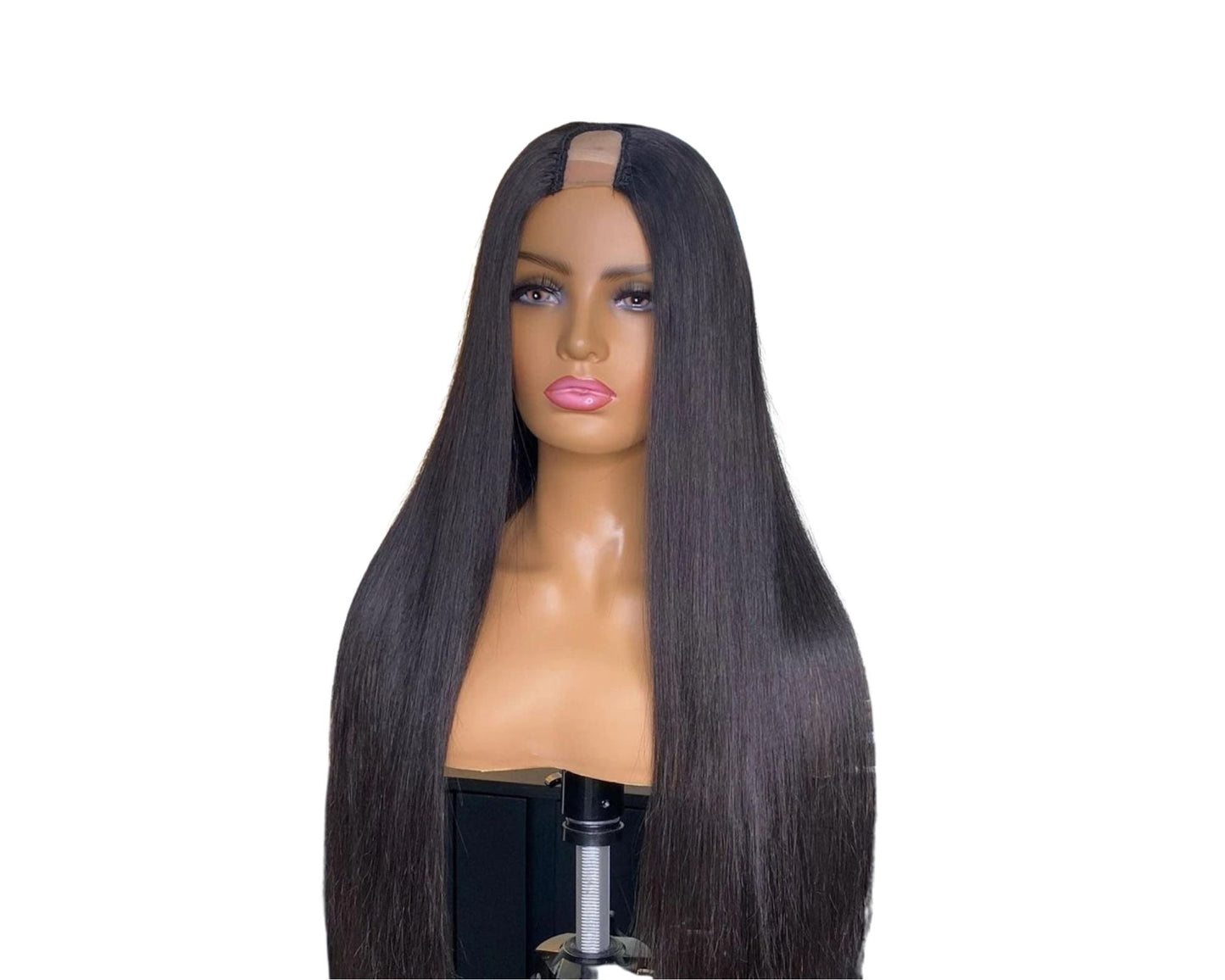 U Part Wig Straight Hair Human Hair Wigs For Black Women Brazilian