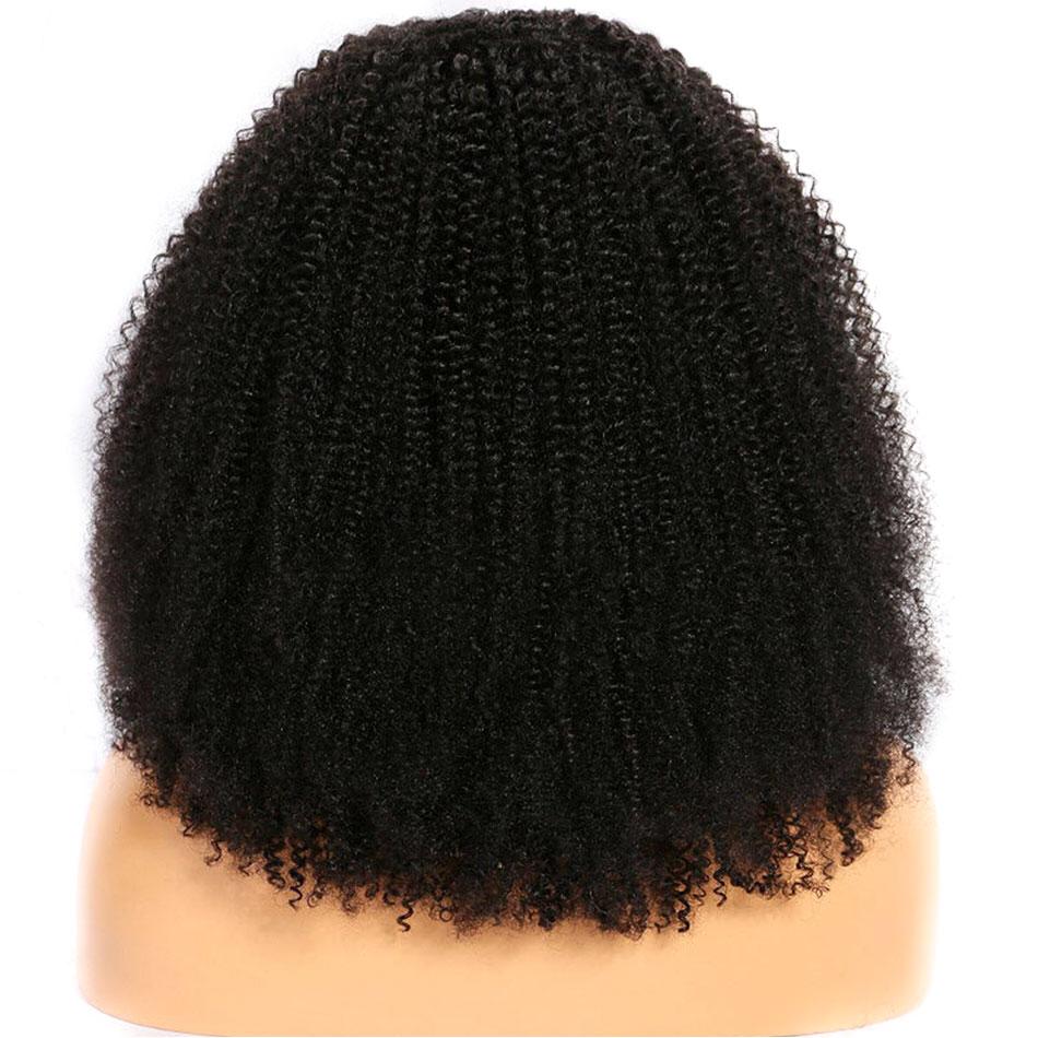 BeuMax Brazilian 13x4 Afro Kinky Curly Lace Front Human Hair Wigs