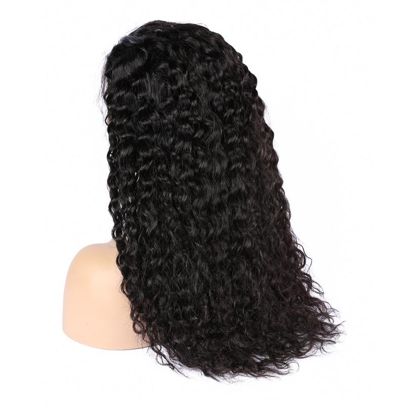 13x4 HD Transparent Lace Frontal Deep Wave Human Hair Wigs 200% Density