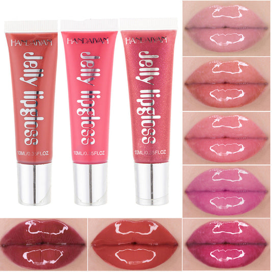 Jelly Lip Gloss Moisturising Lipstick Sexy Lip Oil Plumping Non-Sticky Long Lasting Repairing Primer Lip Balm Care Cosmetics