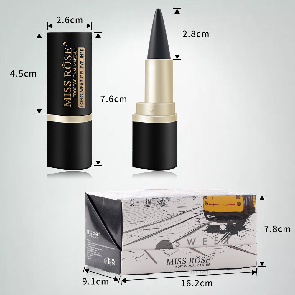 Waterproof Gel Eyeliner Set – 4Pcs Ultra-Smooth, Smudge-Resistant Pencils in Classic Black & Brown Shades