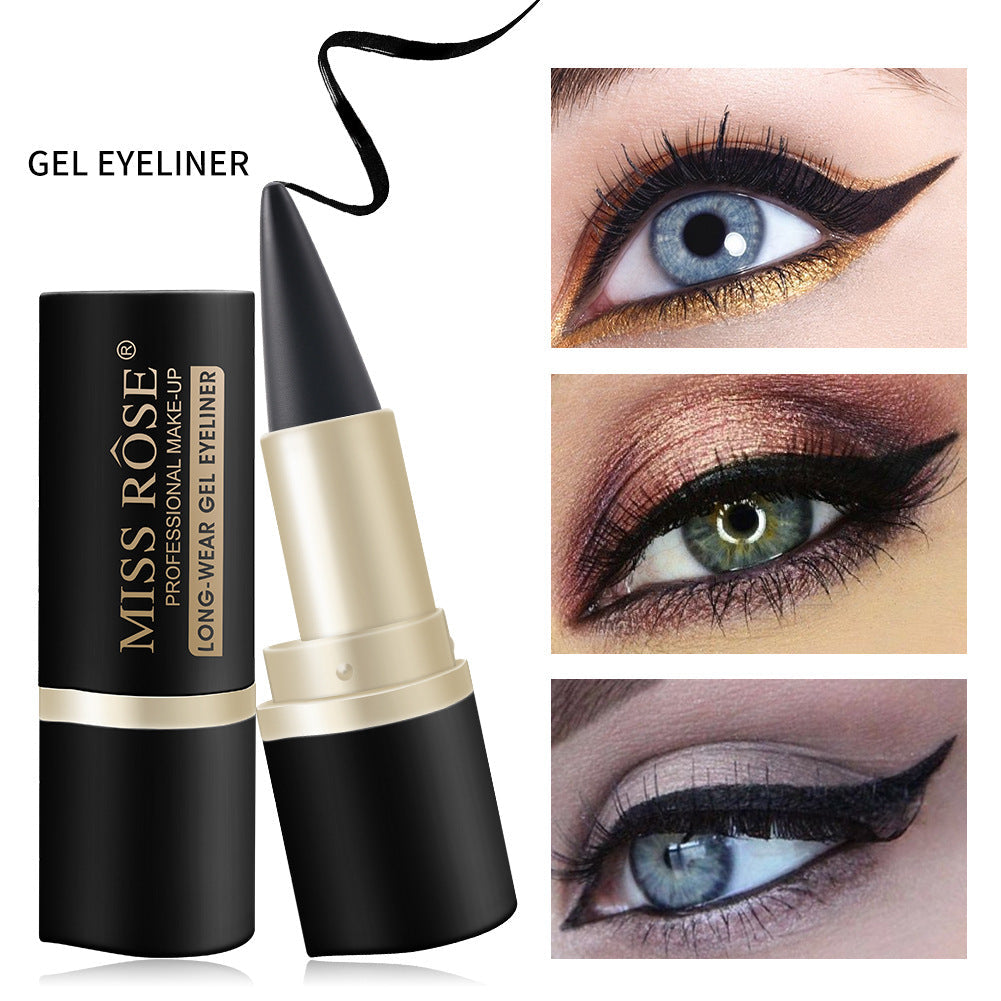 Waterproof Gel Eyeliner Set – 4Pcs Ultra-Smooth, Smudge-Resistant Pencils in Classic Black & Brown Shades