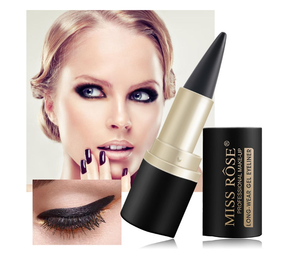 Waterproof Gel Eyeliner Set – 4Pcs Ultra-Smooth, Smudge-Resistant Pencils in Classic Black & Brown Shades