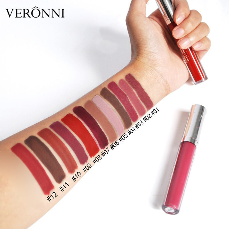 11-Piece Matte Velvet Liquid Lipstick Set – Long-Lasting, Waterproof, Non-Stick & Moisturizing Lip Gloss