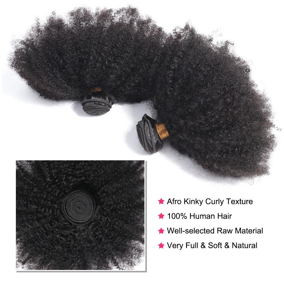10A Grade 1/3/4 Afro Kinky Curly Vietnam Human Hair Extension Bundles