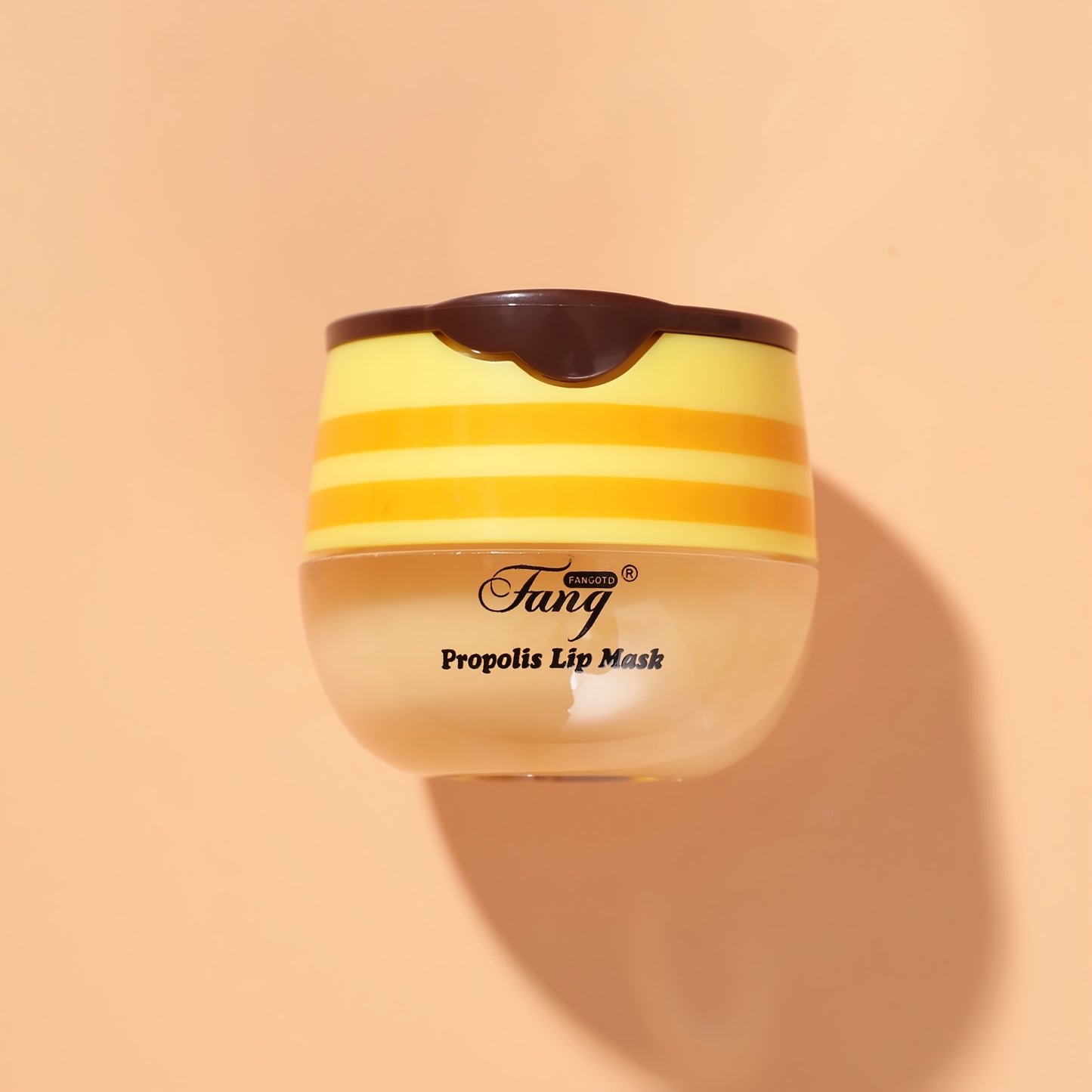 Honey Propolis Lip Balm & Lip Mask Set – Moisturizing Honey Pot with Applicator Stick, Ideal Valentine’s Day Gift