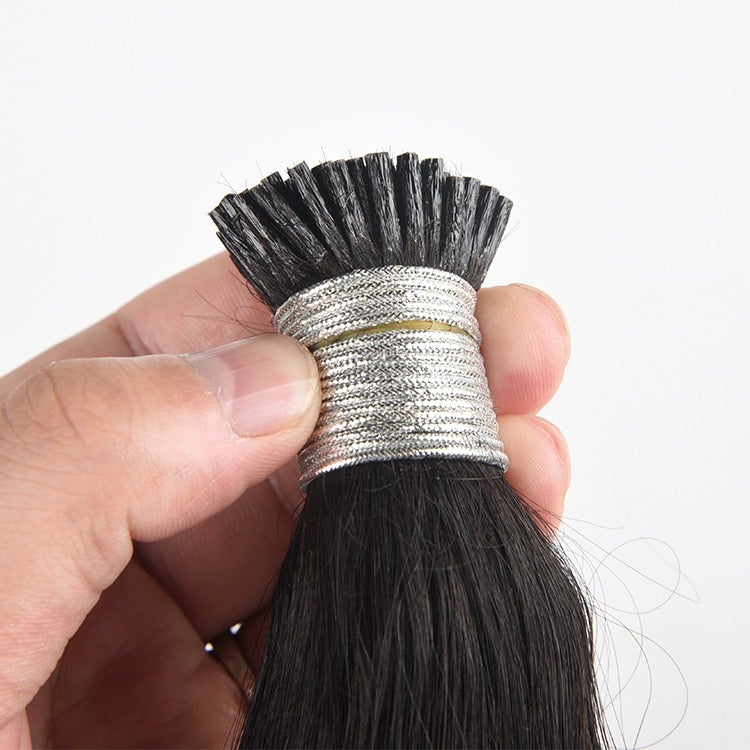 Body Wave Human Hair i Tip Microlinks Bulk Braiding Human Hair Bundles